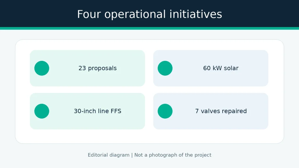 Four operational initiatives