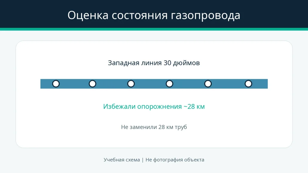Оценка состояния газопровода